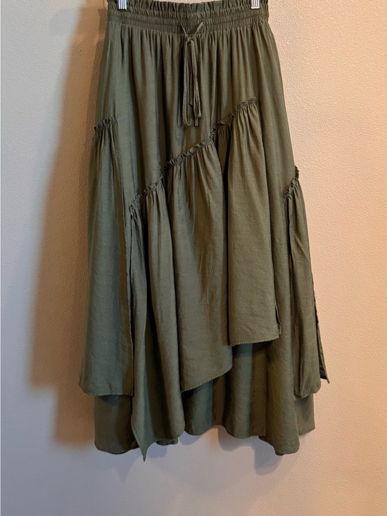 Scarlet Darkness Dresses & Skirts - Scarlett Darkness Olive Green Renaissance Maxi Skirt with Drawstring Waist